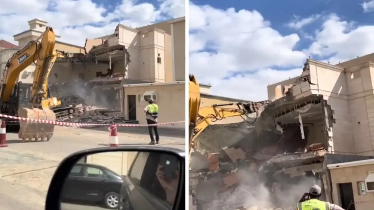 فيديو يوثق هدم فيلا سكنية بعد 6 سنوات من إنشائها ومفاجأة صادمة للمالك